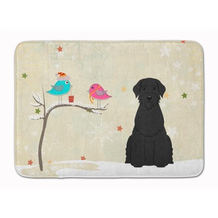 Carolines Treasures Christmas Presents Giant Schnauzer Machine Washable Memory Foam Mat BB2538RUG